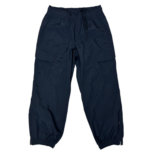 Old Navy Active Womens Petite Small Black Cargo Nylon Pants Drawstring Quick Dry - Picture 1 of 9